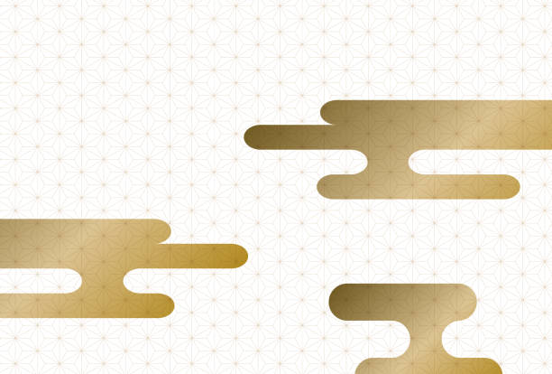 ゴールドの背景 - 正月　背景点のイラスト素材／クリップアート素材／マンガ素材／アイコン素材
