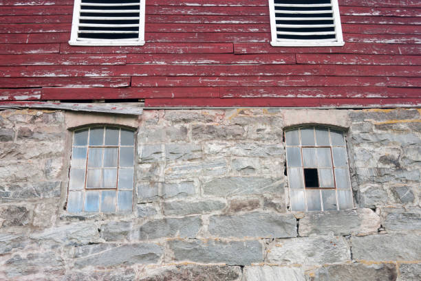 istock Side of old farm building 1153964266