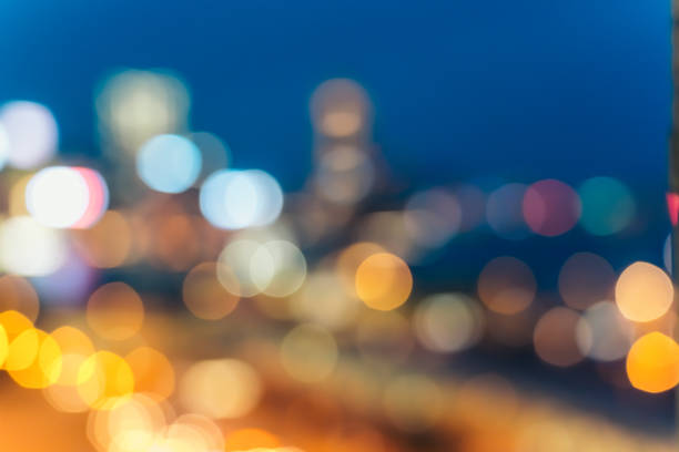 istock Light night city bokeh abstract background 1153965831