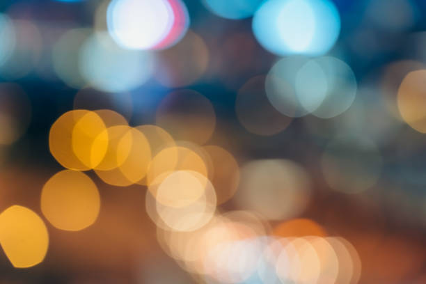 istock Light night city bokeh abstract background 1153965835