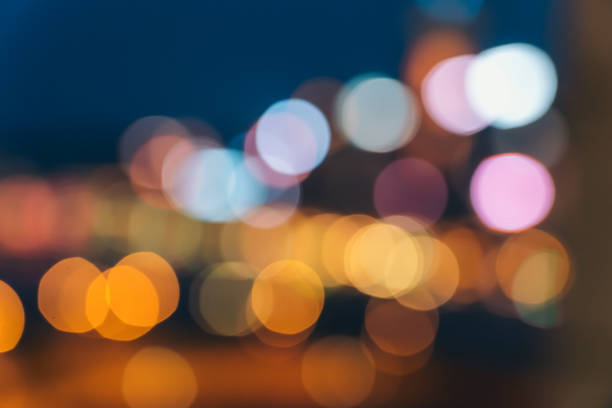 istock Light night city bokeh abstract background 1153965840