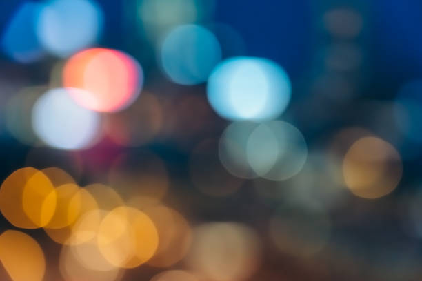 istock Light night city bokeh abstract background 1153965845