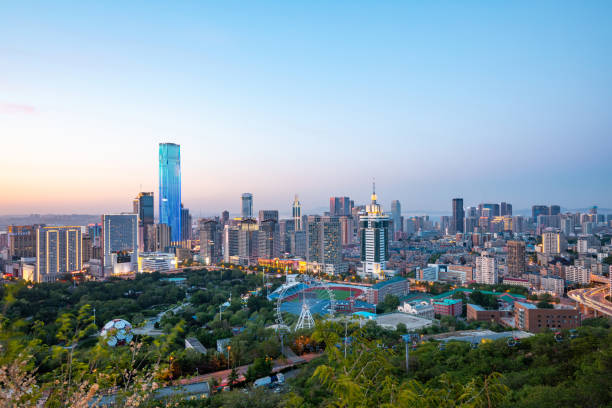istock China Dalian city at night 1153970415