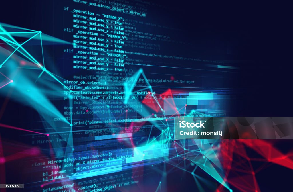 Programming Code Abstract Technology Background Of Software And ...