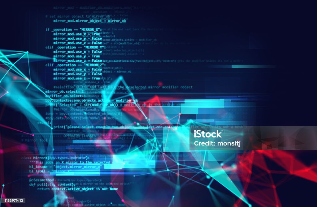 Programming Code Abstract Technology Background Of Software And ...