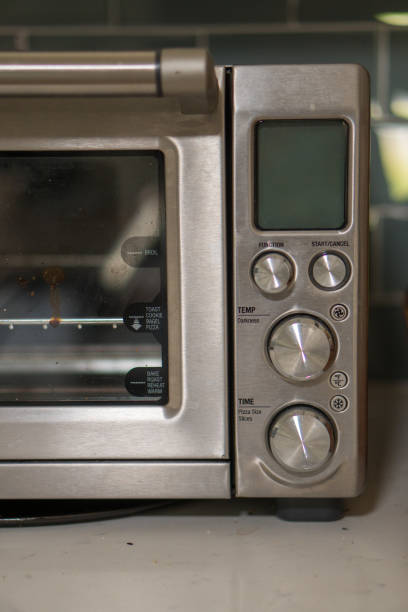 istock Stainless steel toaster oven controls 1153977302