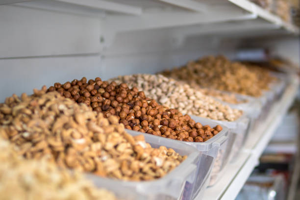 different varieties of nuts
