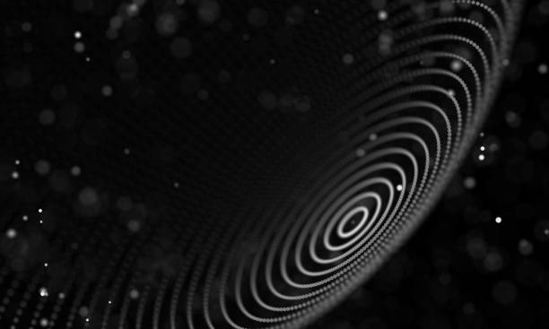 istock Data technology abstract futuristic illustration . Low poly shape with connecting dots and lines on dark background. 3D rendering . Big data visualization . 1153988976