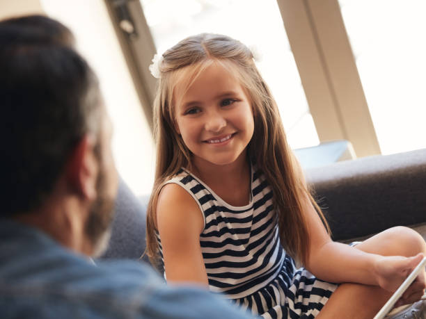 istock Want a turn on the tablet, dad? 1153990031