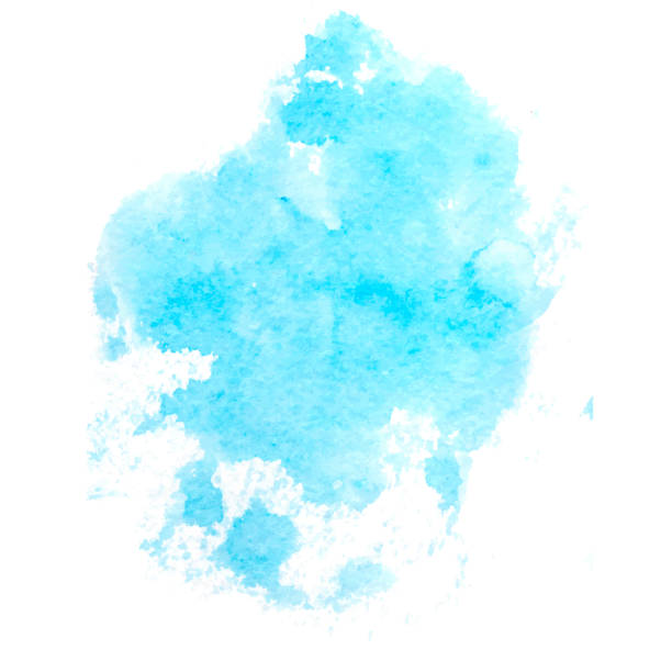 istock Colorful abstract vector background. Soft blue watercolor stain. Watercolor painting. 1153998919