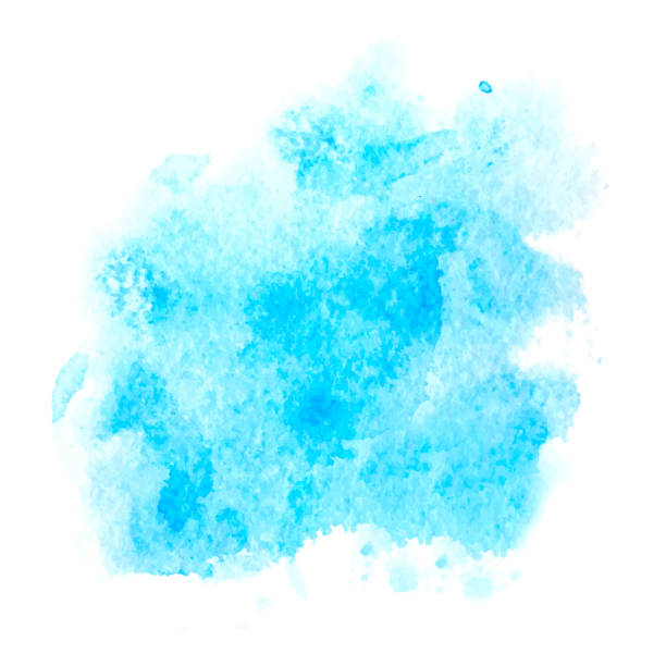 istock Colorful abstract vector background. Soft blue watercolor stain. Watercolor painting. 1153998952