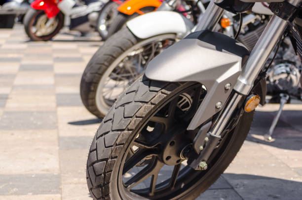 istock sport bike wheels in competition 1153999857