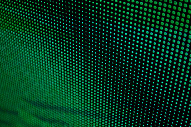 istock Abstract green digital monitor background 1154001406