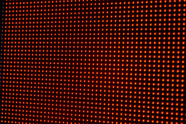 istock Abstract orange digital monitor background 1154001569