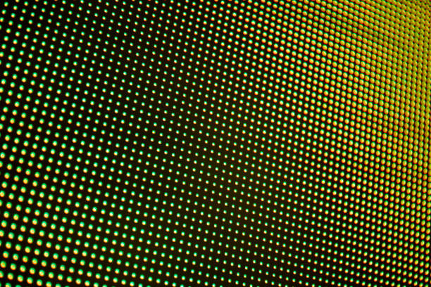 istock Abstract yellow green digital monitor background 1154001776