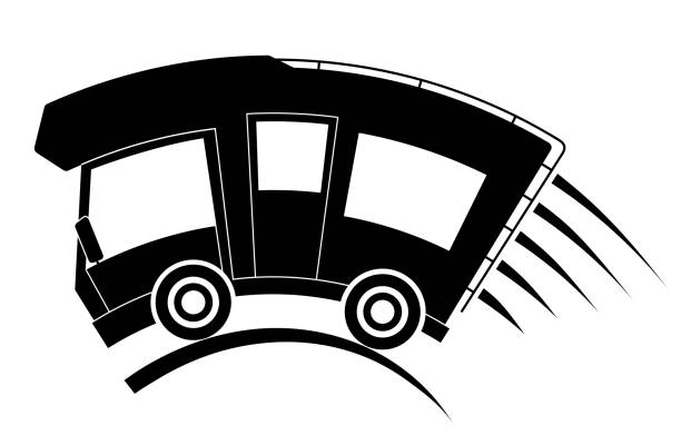 ilustraciones, imágenes clip art, dibujos animados e iconos de stock de coche caravana confort viaje de vacaciones - moving house house action silhouette