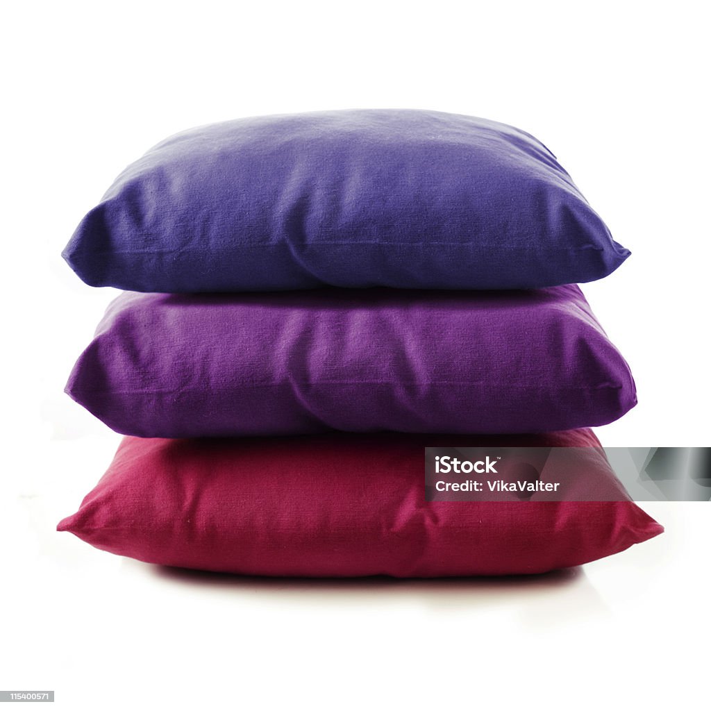 Pila di cuscini - Foto stock royalty-free di Ammucchiare