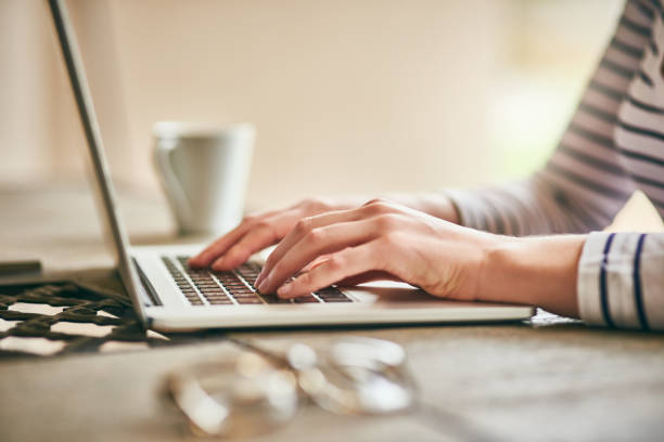 istock Glued to the keyboard to get work done 1154008954
