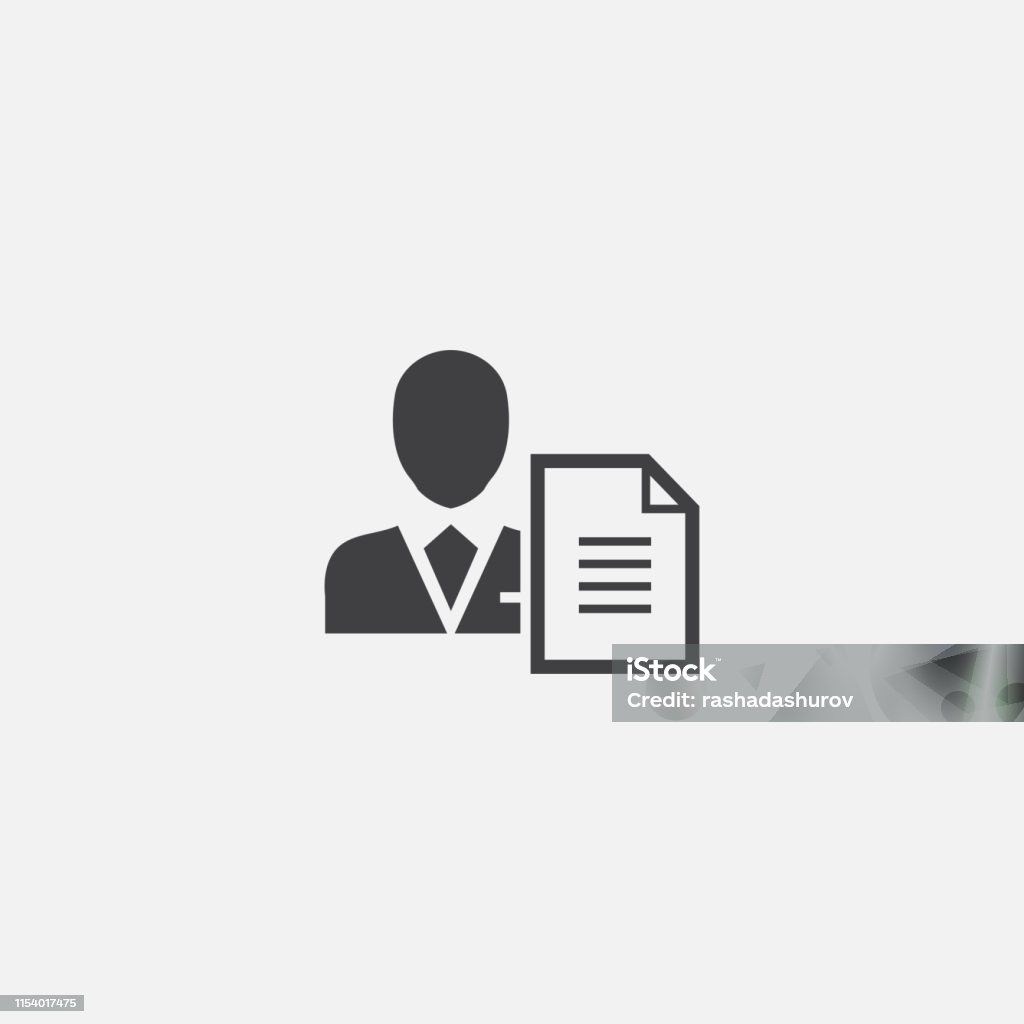 Agent Script Basispictogram Eenvoudige Teken Illustratie Agent Script ...