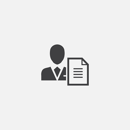 Agent Script Basispictogram Eenvoudige Teken Illustratie Agent Script ...