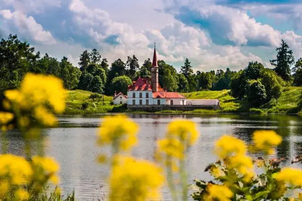 Priory Palace in the summer, Gatchina.