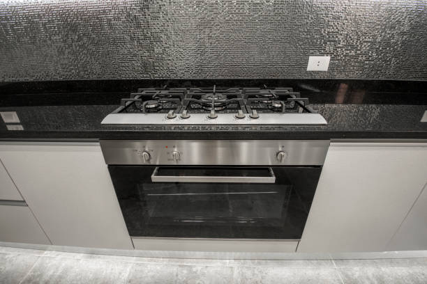 istock Modern kitchen design in a luxury apartment 1154024038