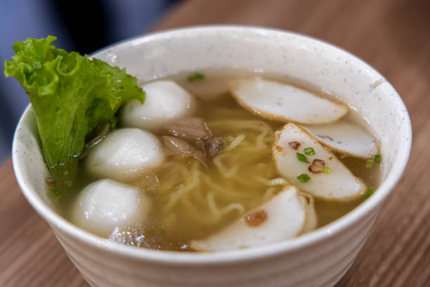 istock Singapore style fishcake noodle 1154024445