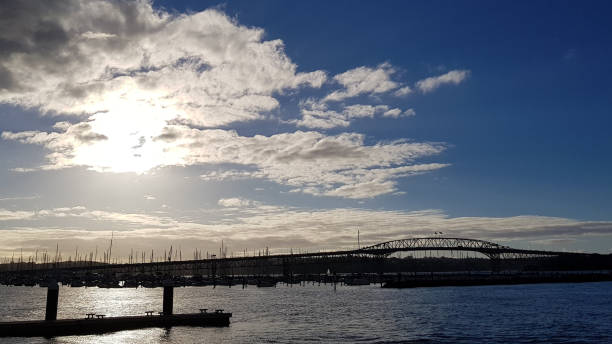 istock Auckland Harbour Bridge from inner city 1154032145