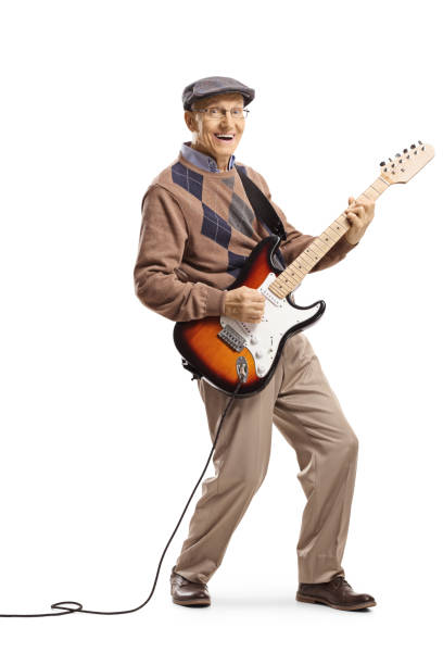 istock Elderly man playing an electric guitar 1154035899