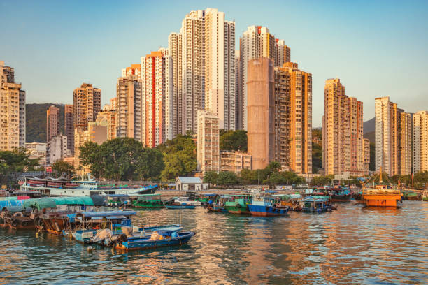 istock Evening view of the harbor. 1154035957