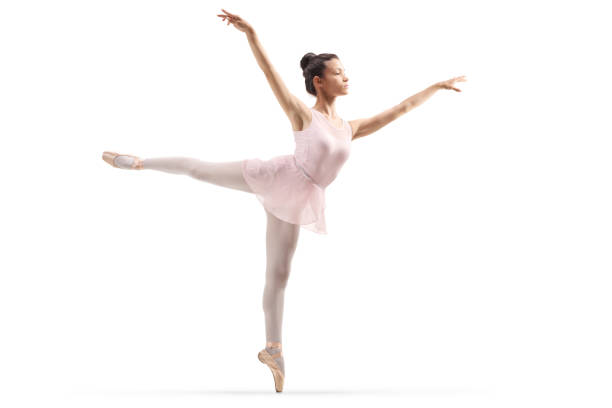 istock Young beautiful ballerina dancing 1154036865