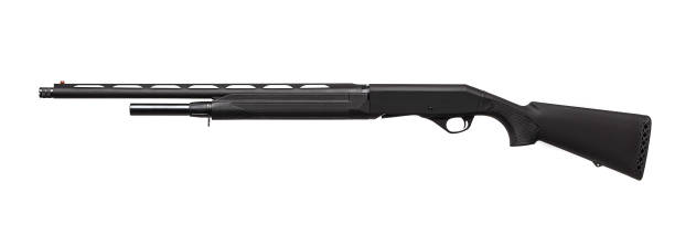 istock modern black shotgun isolated on white background 1154040958
