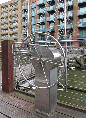 Crossbridge Wheel Draw Bridge Wheel Stock Photo - Download Image Now - Architecture ...