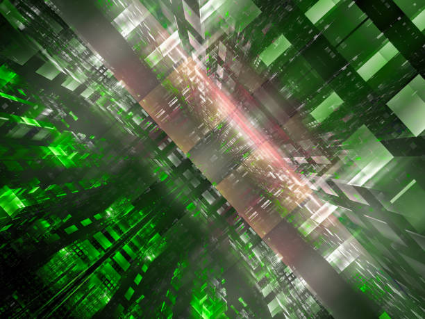 istock Abstract futuristic portal or data center - digitally generated image 1154048006