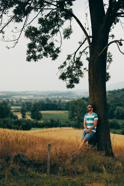istock Man enjoying the view in nature. 1154053612