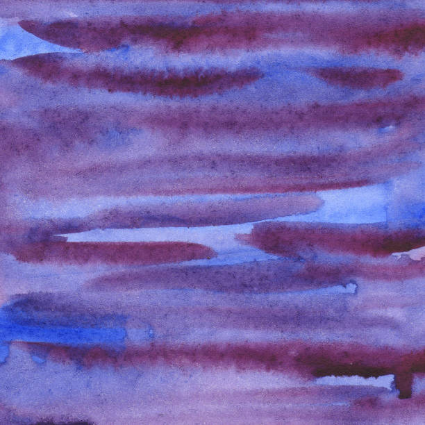 istock Illustration watercolor gradient background from violet to blue with drops of dark blue. purple blue stripes 1154057922