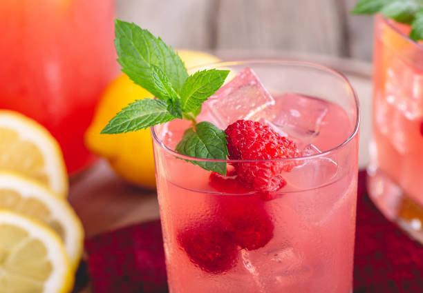 istock Refreshing Glass of Raspberry Lemonade 1154057978