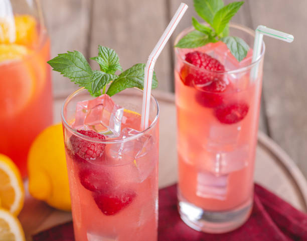 istock Refreshing Glass of Raspberry Lemonade 1154057999