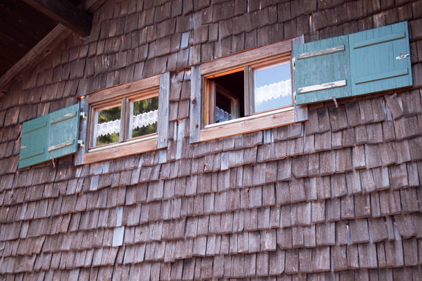 istock Windows of an alpine hut in Bavarian Alps, Germany 1154063679
