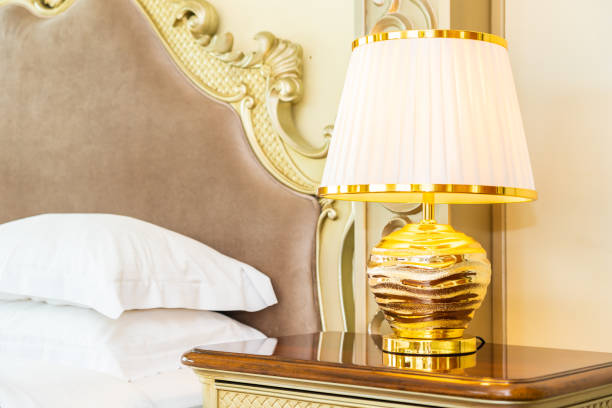 istock Beautiful luxury comfortable white pillow on bed decoration in bedroom 1154065188