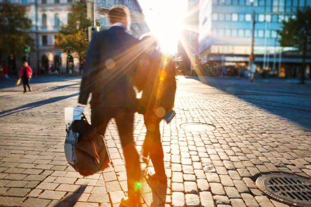 istock Business Mans City Backlight 1154066175