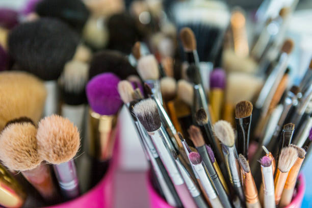 istock makeup accessories, brushes, palette, make-up and make-up 1154066274