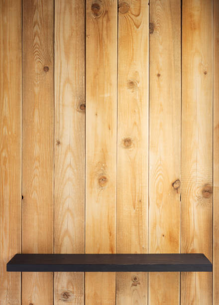 istock shelf and wooden wall background texture 1154068964