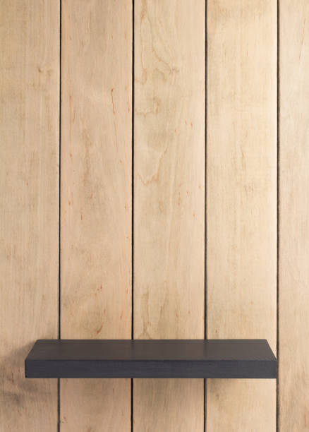 istock shelf and wooden wall background texture 1154069040
