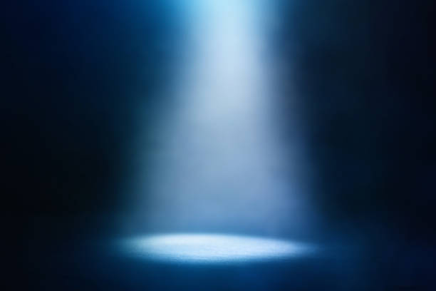 istock abstract dark concentrate floor scene with mist or fog, spotlight and display 1154069194