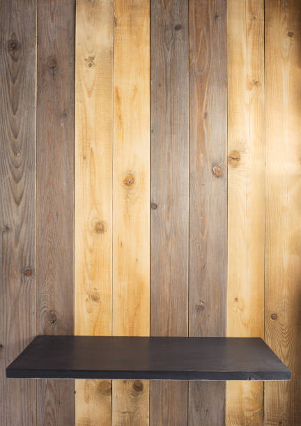 istock shelf and wooden wall background texture 1154069272
