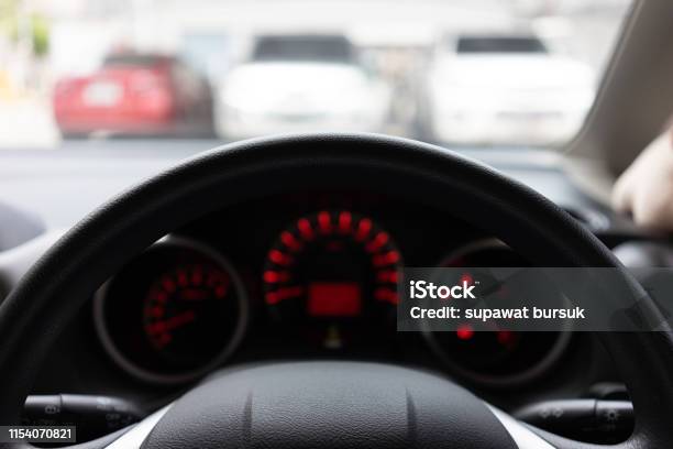 Panelcar Blurred Background With Modern Car Dashboard Modern Automobile Control ...