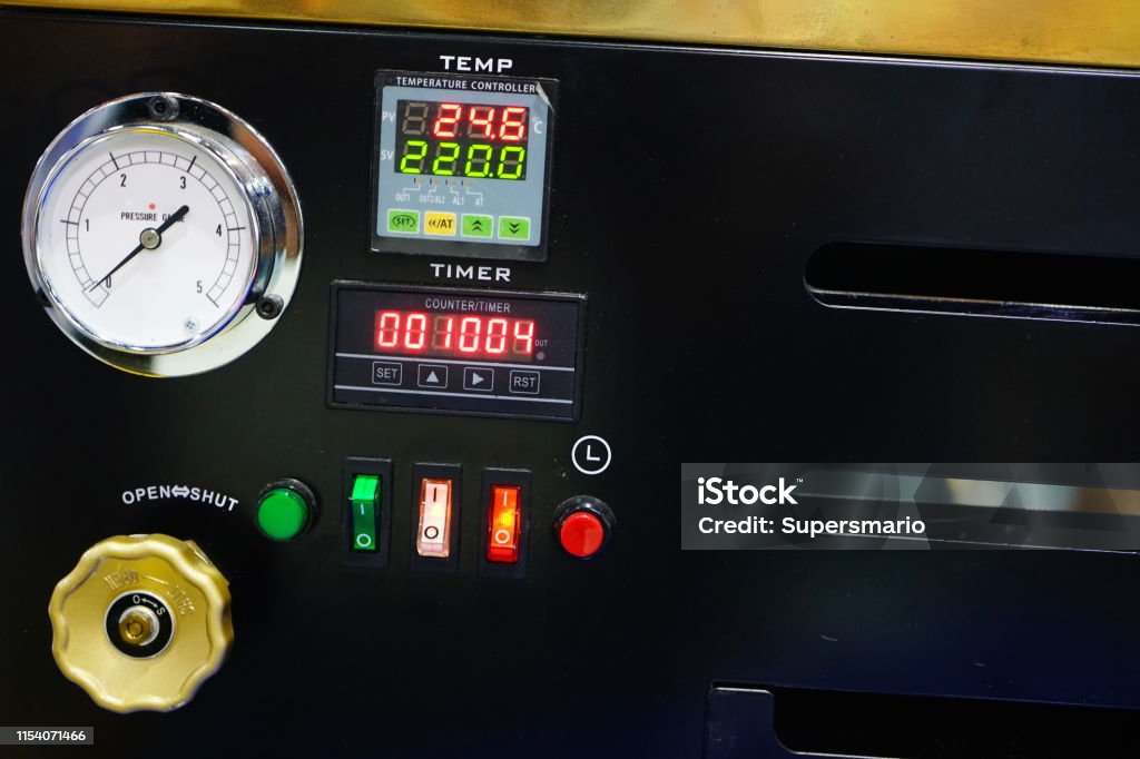Coffee Machine Control Panel Coffee Roaster Machine With Control Panel Stock Photo - Download Image ...