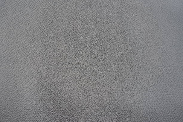Surface of grey crepe georgette fabric from above