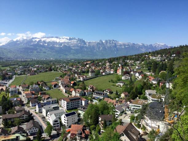 istock View of Vaduz and Alps. Again 1154073456